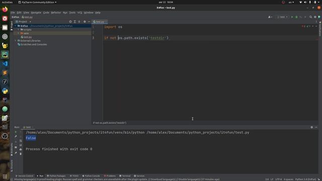 Как проверить, существует ли файл или папка. Python. Александр Килинкаров смотреть онлайн