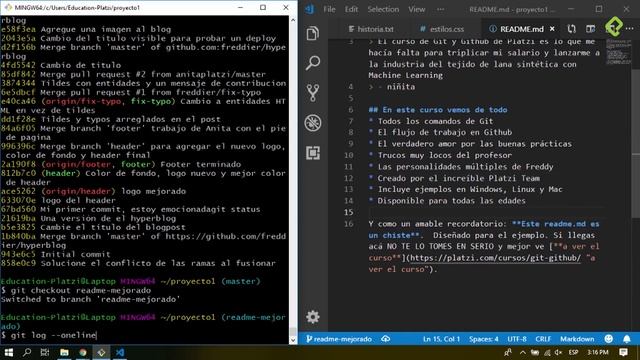 6 4 Git cherry pick Traer commits viejos al head de un branch | GIT Y GITHUB смотреть онлайн