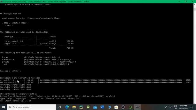 how to install tensorflow in pycharm смотреть онлайн
