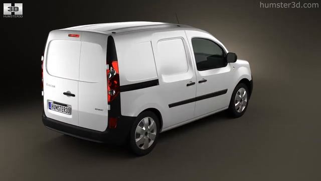 Renault Kangoo Van 2 Side Doors 2011 3d model by humster3d смотреть онлайн