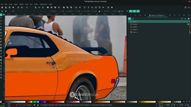 Inkscape : Car Vector Illustration | 1970 Ford Mustang Boss 429 (Speedart) смотреть онлайн