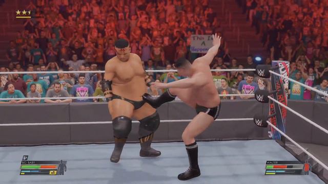 Big Baby vs. Walter #wwe #2k23 #2k22 like and subscribe смотреть онлайн