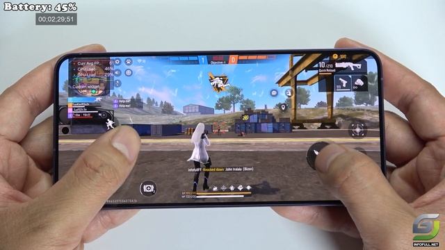 Samsung Galaxy S24 Plus test game Free Fire Mobile смотреть онлайн