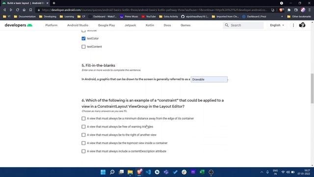 Android Basics in Kotlin Quiz solution Unit 1 - Pathway 3 ( with explanation) смотреть онлайн