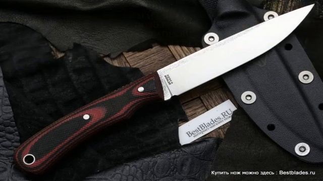 Нож РВС Гонец (N690, черно-бордовая микарта, ножны) смотреть онлайн