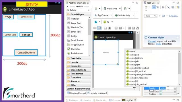 #47 Android User Interface - : Linear Layout - 3 "gravity " Make Your Android App - Part - 14 смотреть онлайн