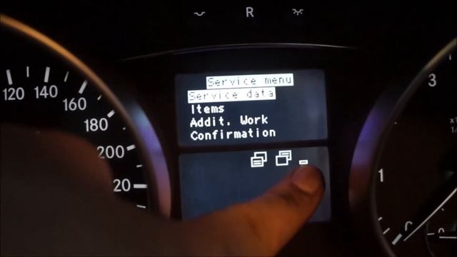 Сброс межсервисного интервала Mercedes-Benz 164 кузов. смотреть онлайн