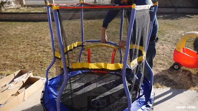 55" Skywalker Trampoline Unboxing Assembly & Review Interactive Fun JUNIORS TOONS смотреть онлайн
