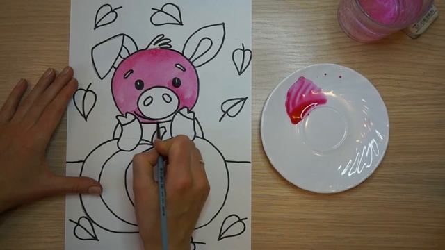 Свинья рисунок. Свинья рисунок для детей. Рисунки домашних животных. Поросенок рисунок для детей. смотреть онлайн