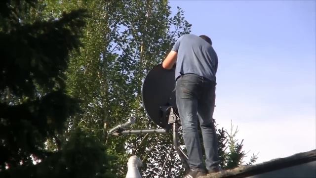 Satellite Internet Service ViaSat, Explornet Rural Dish Installation