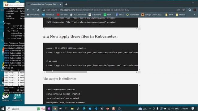 Use Kompose to convert Docker-Compose files to run on Kubernetes & K3S смотреть онлайн