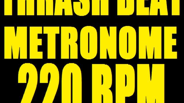 THRASH PUNK BEAT METRONOME 220 BPM LOOP with STOPS D-Beat смотреть онлайн