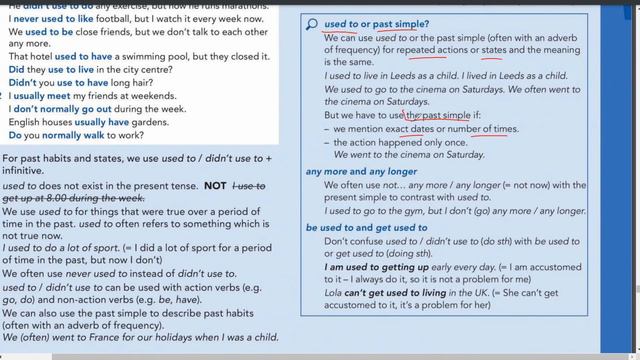 English File Intermediate Grammar 5B, Past And Present Habits