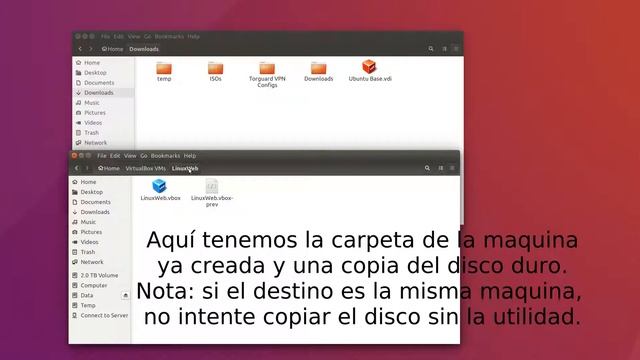 VirtualBox: Copiar o Mover una Maquina Virtual con VDI смотреть онлайн