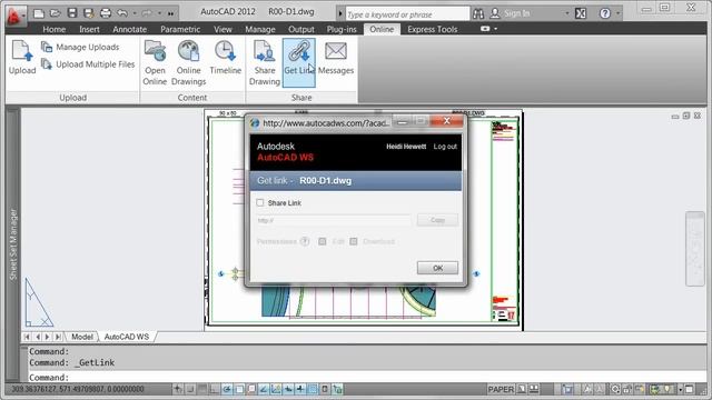AutoCAD 2012: AutoCAD WS Share смотреть онлайн