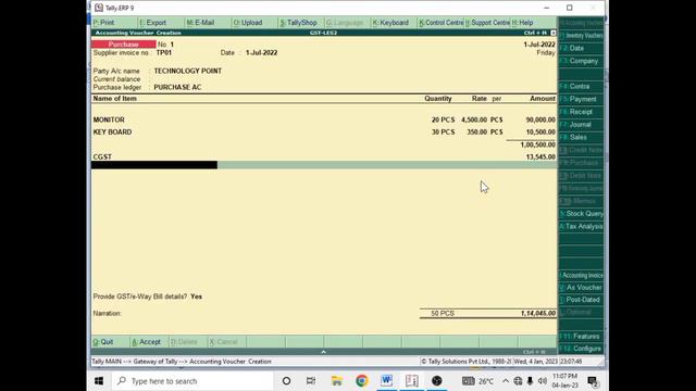 GST Invoice , How to Prepared GST Bill , CGST , SGST , HSN CODE , STOCK GROUP смотреть онлайн