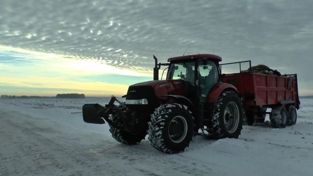 Makes bird droppings in the form of organic matter: Case IH Puma 210 | LMR PTU-14 D|Kirovetz смотреть онлайн