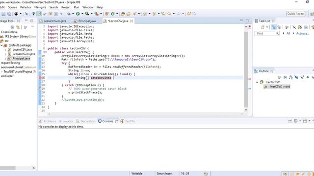 Leyendo un CSV en JAVA смотреть онлайн