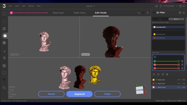 JMStudio Tutorials Manually Align Multiple Scans