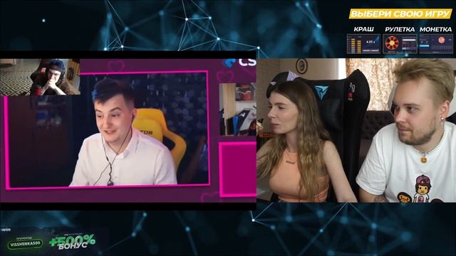 VISSHENKA смотрит Подкаты к девушкам от стримеров смотреть онлайн