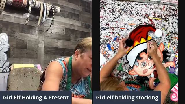 Learn how to paint this Christmas Girl Elf Holding A Present Yard Art Decoration смотреть онлайн
