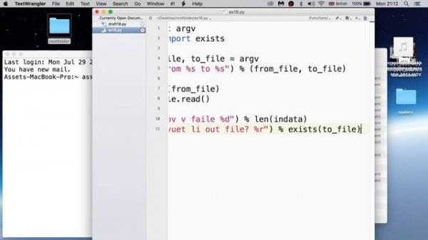 Изучаем Python 2019 #18 - Копирование Файла на Питон | Длина файла len, write, exists, read, open
