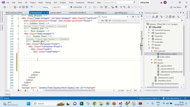 Asp.Net Core 6 with MVC | Industrial Training | Office CRM Project | 6. Changing Layout | Bengali смотреть онлайн
