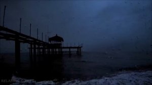 Epic Ocean Thunderstorm | Sound of Waves with Violent Thunder and Lightning Sounds to Sleep, Relax