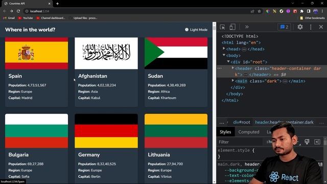 REST Countries API Project Completed | Frontend Mentor | The Complete React Course | Ep.30 смотреть онлайн