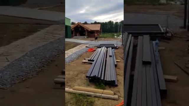 Установка забора из профильной трубы от ЕМПК