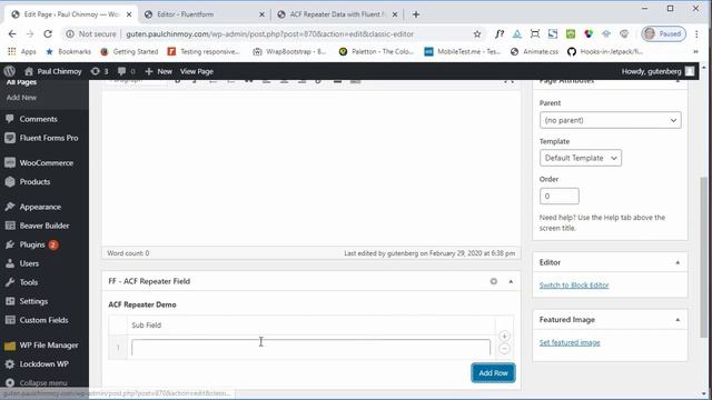 Connects ACF Repeater Field Data with Fluent Forms смотреть онлайн