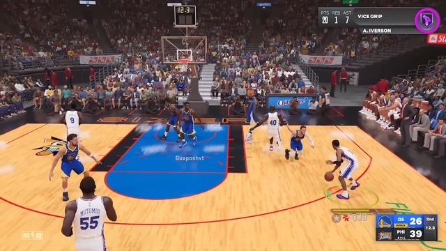 ALLEN IVERSON BREAKS CURRY'S ANKLES ONLINE! NBA 2K23 Head to Head смотреть онлайн