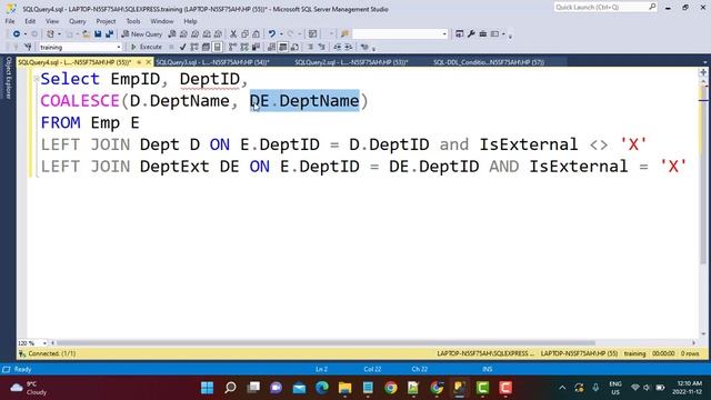 SQL | How to perform conditional / dynamic joins on multiple tables based on column value смотреть онлайн