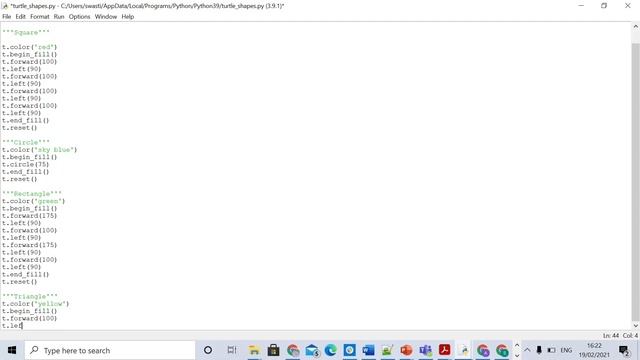 Learn Python, Tutorial 5 (Draw Shapes Using turtle) смотреть онлайн