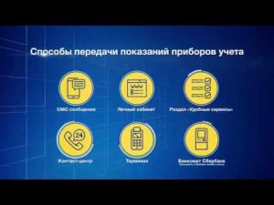 Способы передачи показаний приборов учёта
