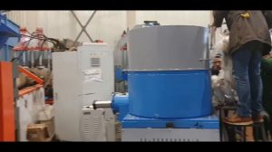 Агломератор для переработки пленки PZO-A-90 в работе