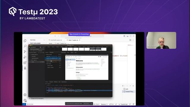 Making Testing Fun with Playwright | Max Schmitt | Testμ 2023 | LambdaTest смотреть онлайн
