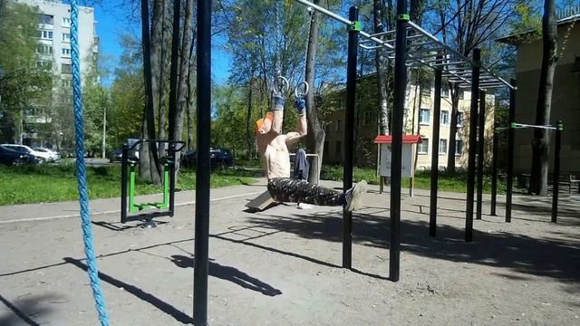 Проверка функционала на 5 и 6 день голодания: Выход на две, на брусьях, горизонт, крест на столбах смотреть онлайн