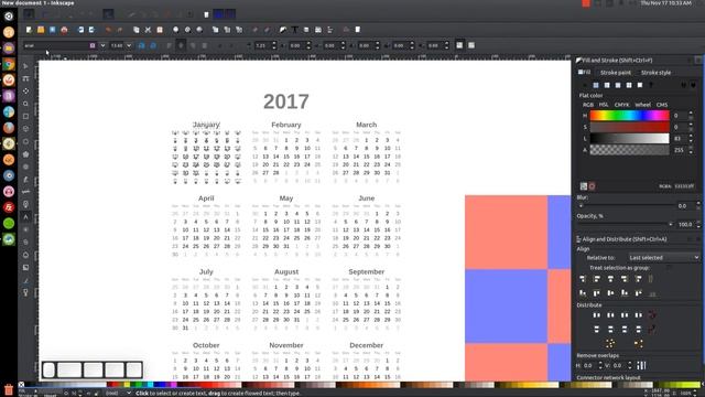 Inkscape Tutorial: Simple Vector Calendar Design смотреть онлайн