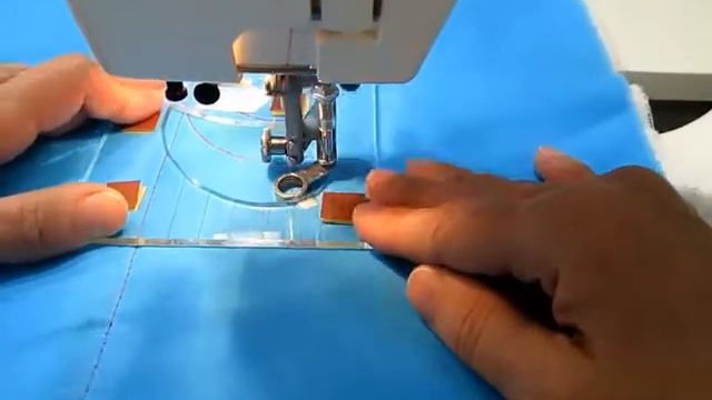 Стежка перьями по линейке