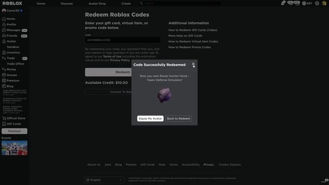 [PRIME] How to get the RAVEN HUNTER HOOD HAT & TDS PRIME RAVEN SCOUT SKIN | Roblox смотреть онлайн