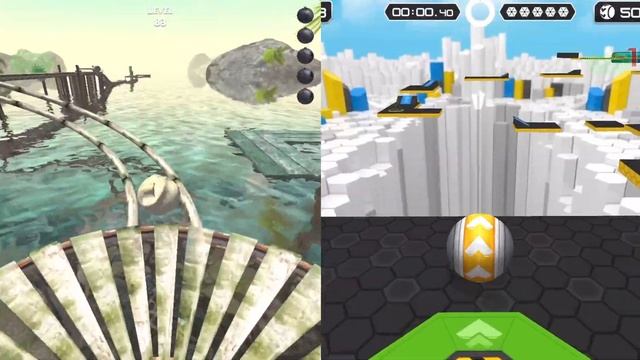 Going Balls, Sky Rolling Ball 3D Vs GyroSphere Trials, Rollance Adventure - Satisfying Ball Games смотреть онлайн