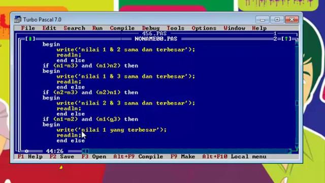Program Menentukan Nilai Terbesar Dengan If - Umbu Prima Ndapaduu (11101452) смотреть онлайн