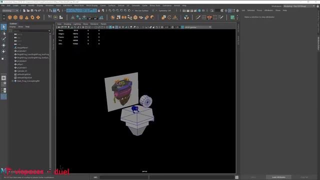 Dark Frog (2 of 17) - Creating Blockout in Maya Part 1 | Timelapse смотреть онлайн