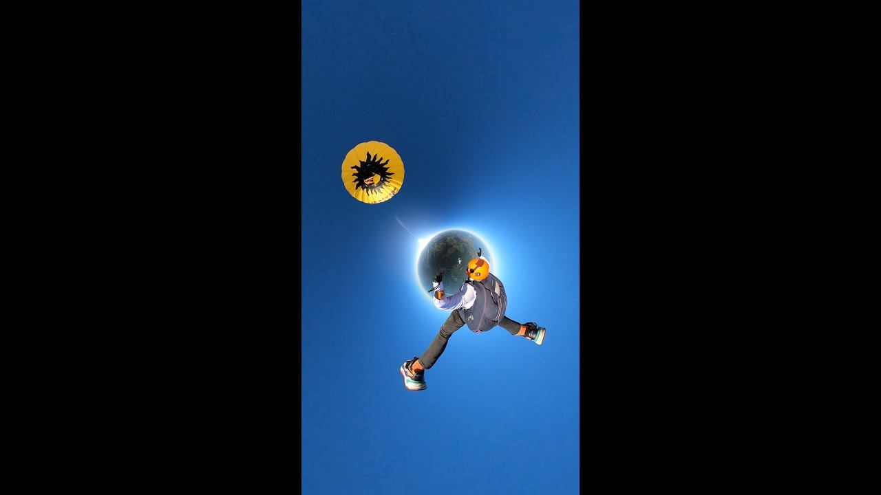 шарики воздушные, прыжок с парашютом с шара смотреть онлайн