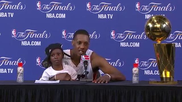 Postgame: Mario Chalmers | Spurs vs Heat | June 20, 2013 | Game 7 | NBA Finals 2013 смотреть онлайн