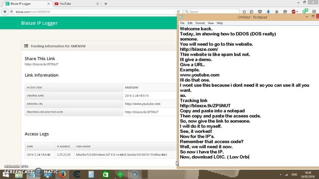 IP Logger and DOS смотреть онлайн