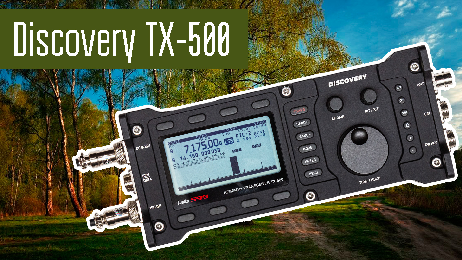 Discovery TX-500 КВ SDR трансивер для походов. смотреть онлайн