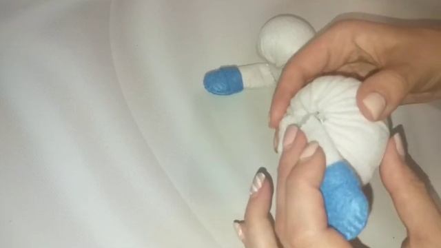 Снеговик из фетра. Игрушка на елку. смотреть онлайн