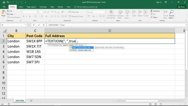 How to Use the TEXTJOIN Function in Excel смотреть онлайн